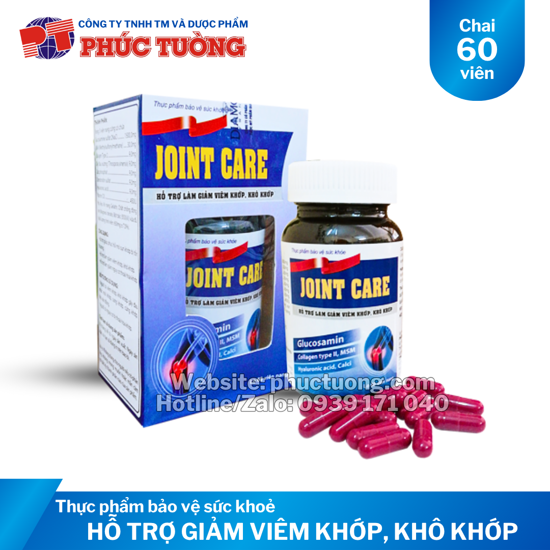 Joint Care hỗ trợ làm giảm viêm khớp, khô khớp Joint Care hỗ trợ làm giảm viêm khớp, khô khớp