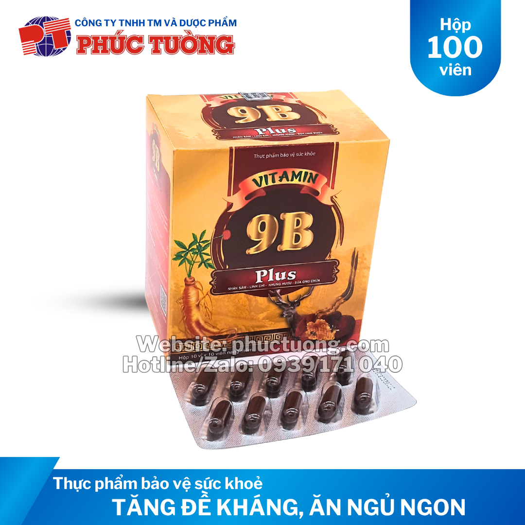 Vitamin 9B Plus tăng sức đề kháng, ăn ngủ ngon Vitamin 9B Plus tăng sức đề kháng, ăn ngủ ngon