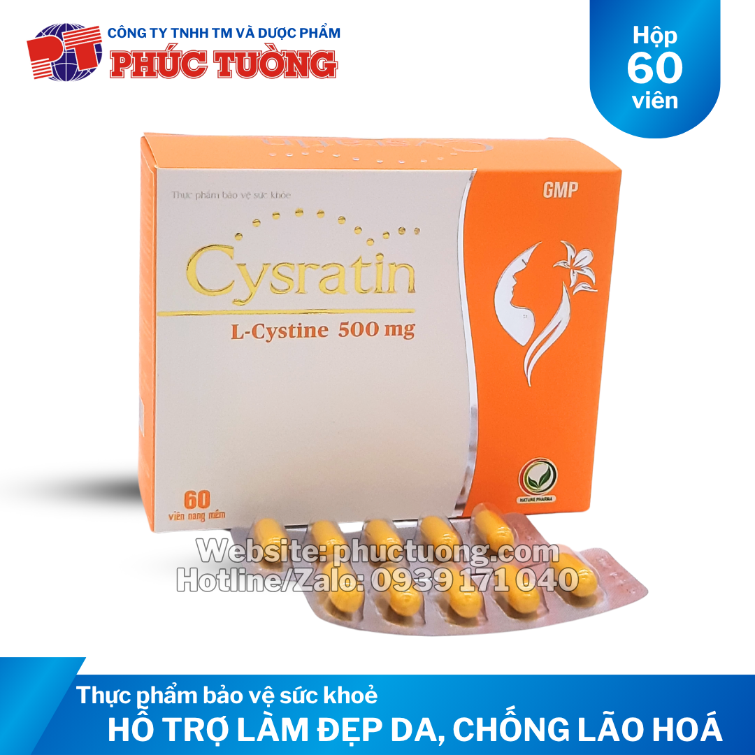 Cysratin làm đẹp da, hạn chế lão hoá da Cysratin làm đẹp da, hạn chế lão hoá da