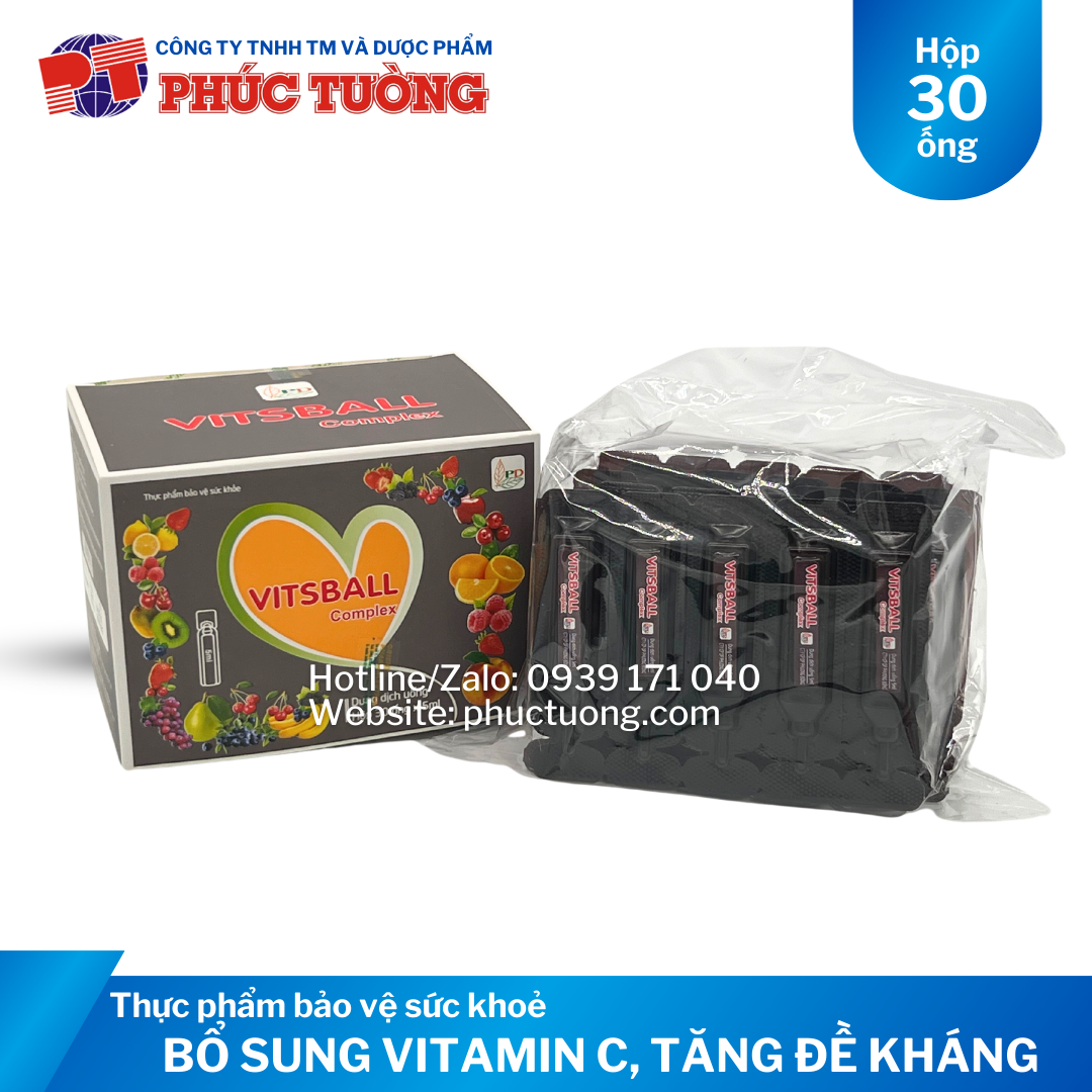 Vitsball Complex bổ sung Vitamin C cho cơ thể, tăng sức đề kháng Vitsball Complex bổ sung Vitamin C cho cơ thể, tăng sức đề kháng