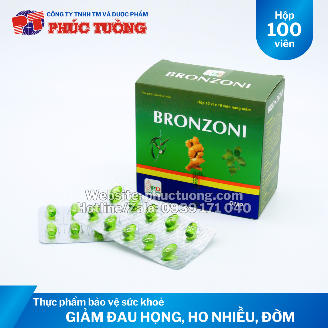 Bronzoni giảm đau họng, ho nhiều Bronzoni giảm đau họng, ho nhiều