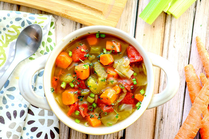 Canh soup rau củ cho bữa tối Canh soup rau củ cho bữa tối