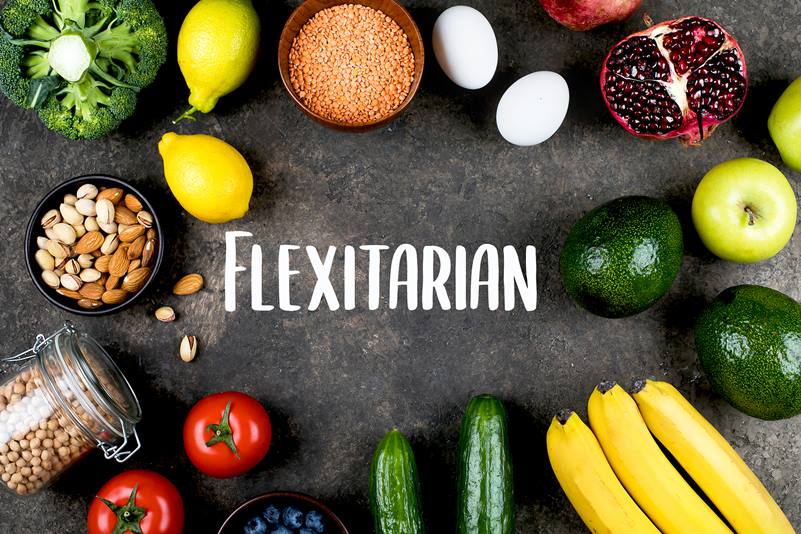 Flexitarian là sự kết hợp giữa "Flexible" (linh hoạt) và "Vegetarian" (ăn chay) Flexitarian là sự kết hợp giữa "Flexible" (linh hoạt) và "Vegetarian" (ăn chay)