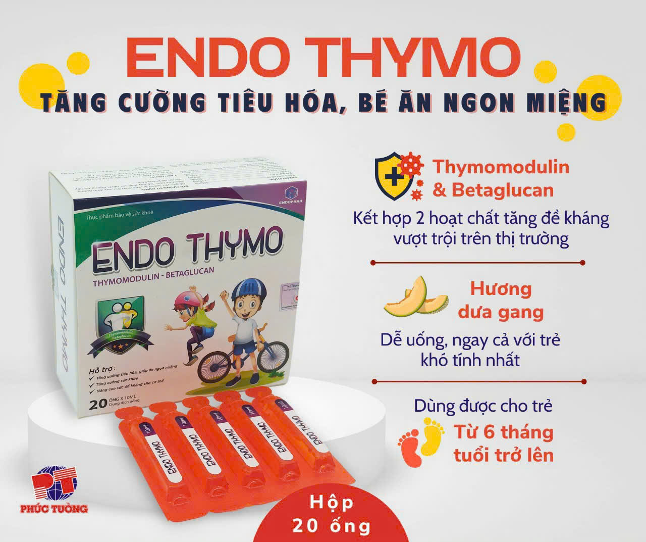 Endo Thymo tăng cường tiêu hóa, giúp bé ăn ngon miệng Endo Thymo tăng cường tiêu hóa, giúp bé ăn ngon miệng