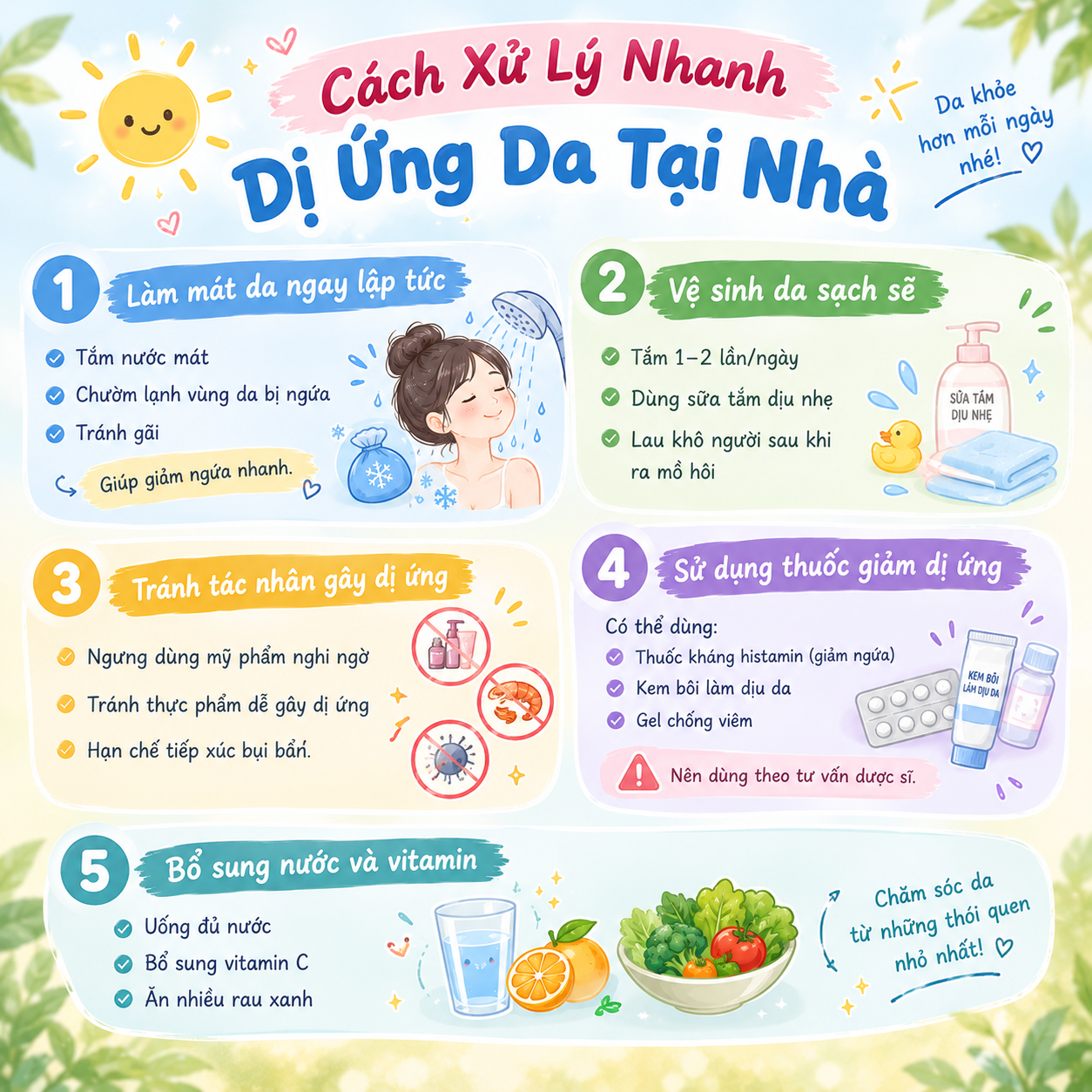 Cách Xử Lý Nhanh Dị Ứng Da Tại Nhà Cách Xử Lý Nhanh Dị Ứng Da Tại Nhà