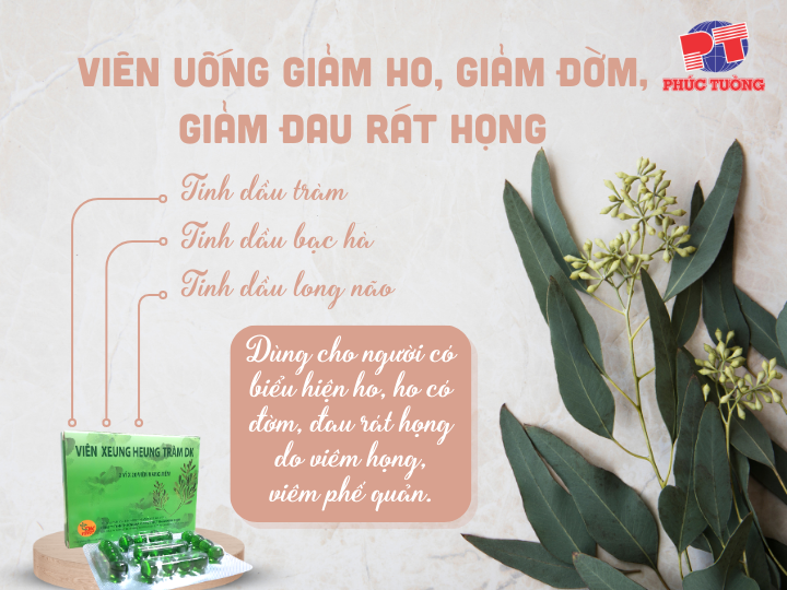Viên uống giảm ho Xeung Heung tràm Viên uống giảm ho Xeung Heung tràm