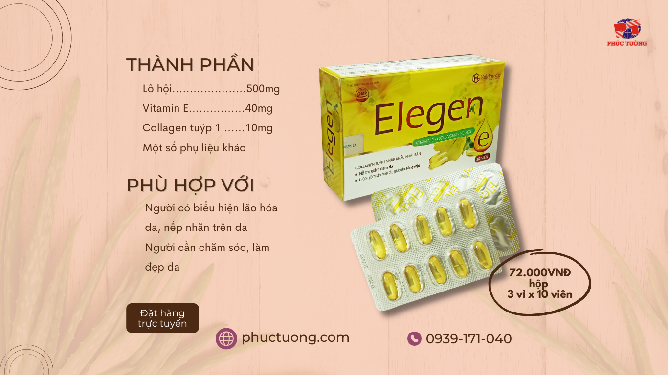 Viên uống Elegen - món quà sức khỏe cho ngày Nhà giáo Việt Nam 20-11 Viên uống Elegen - món quà sức khỏe cho ngày Nhà giáo Việt Nam 20-11