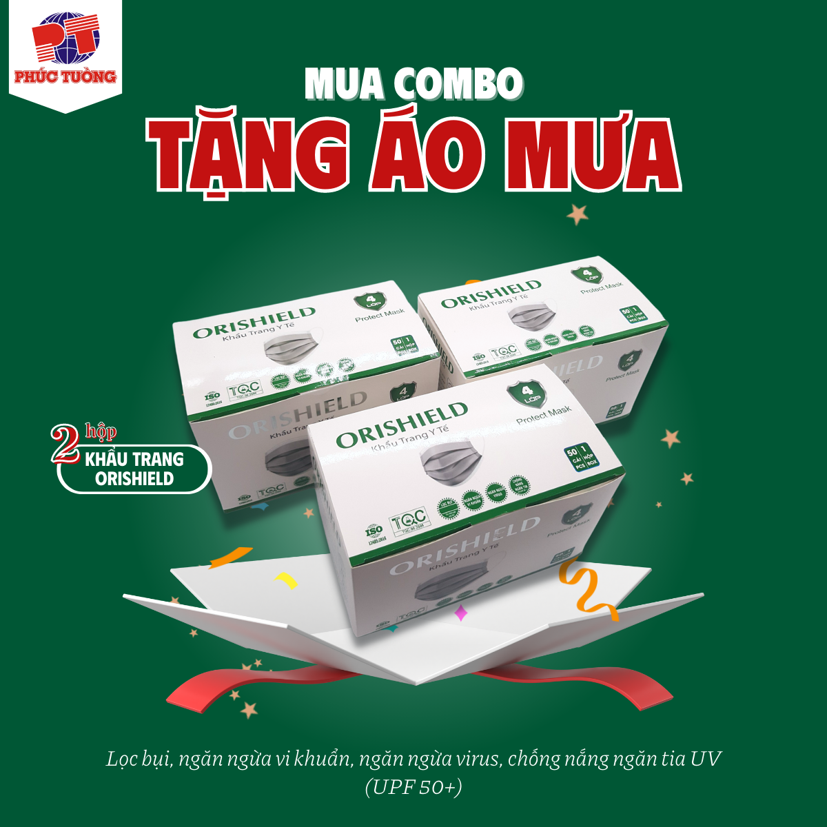 Mua combo tăng cường sức khoẻ, phòng cúm tặng áo mưa Mua combo tăng cường sức khoẻ, phòng cúm tặng áo mưa