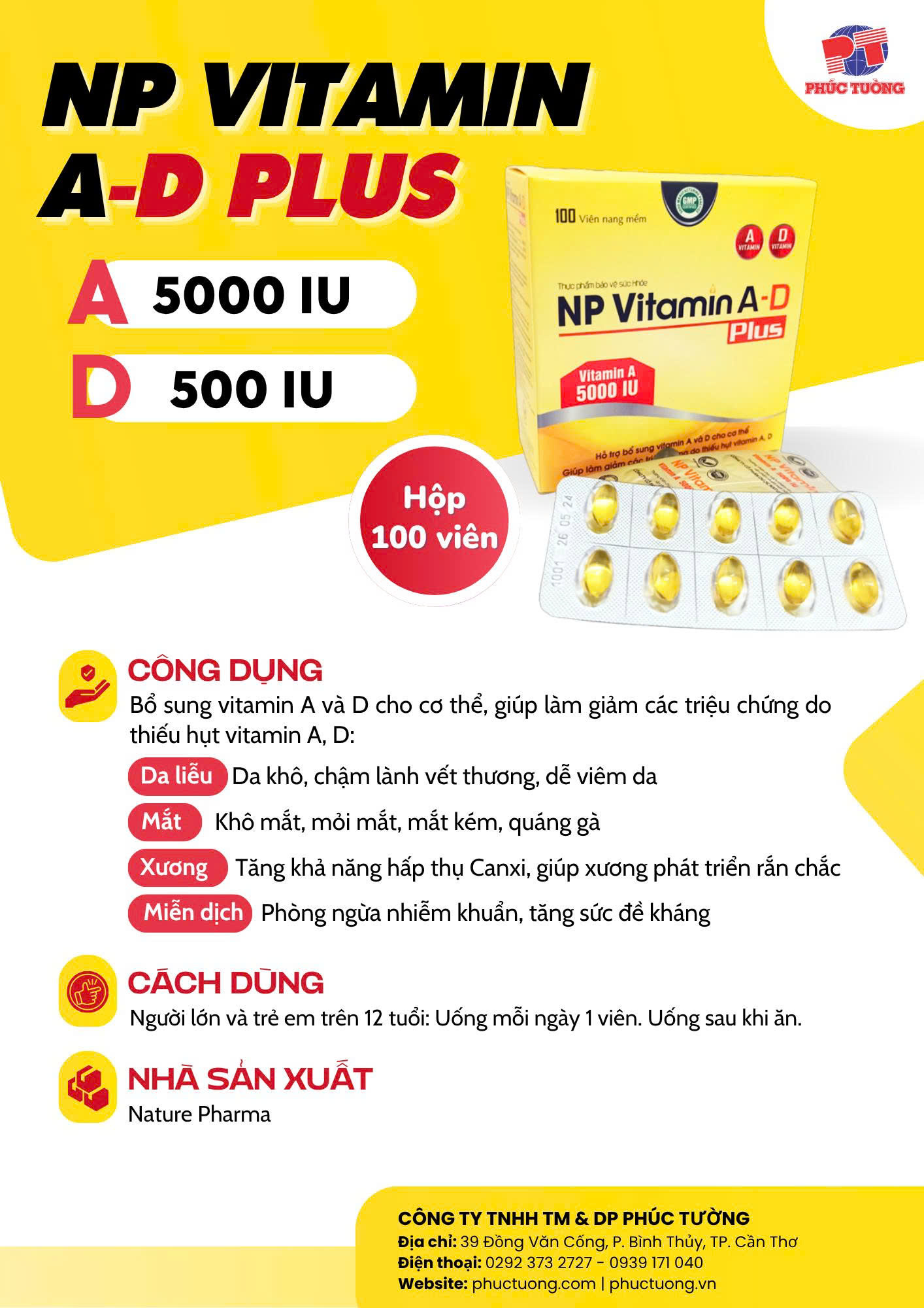 Tờ bướm NP Vitamin A-D Plus Tờ bướm NP Vitamin A-D Plus