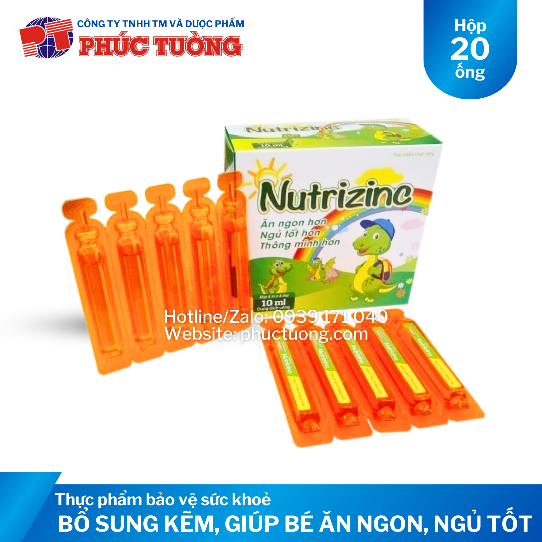 Nutrizinc bổ sung kẽm, phát triển trí não và tăng cường miễn dịch cho trẻ Nutrizinc bổ sung kẽm, phát triển trí não và tăng cường miễn dịch cho trẻ