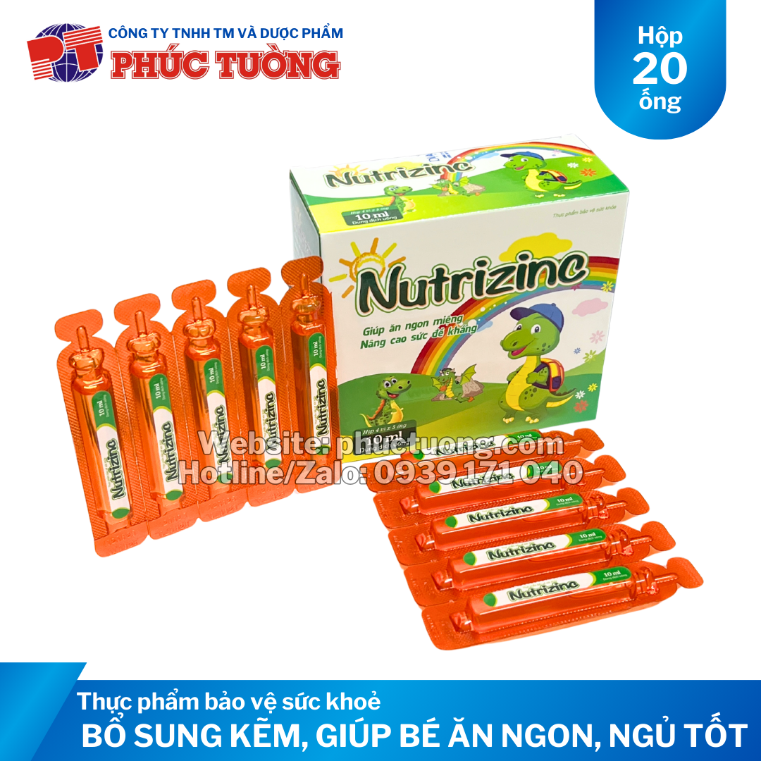 Nutrizinc bổ sung kẽm, phát triển trí não và tăng cường miễn dịch cho trẻ Nutrizinc bổ sung kẽm, phát triển trí não và tăng cường miễn dịch cho trẻ