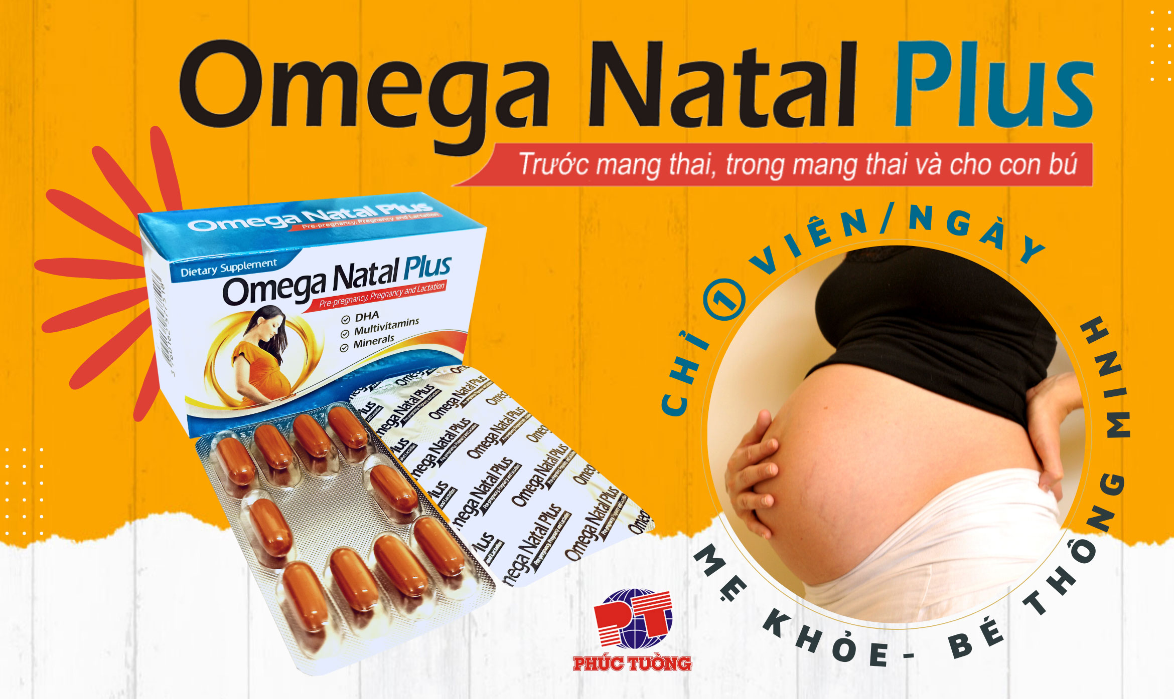 Bổ sung DHA đầy đủ bằng OMEGA NATAL PLUS! Bổ sung DHA đầy đủ bằng OMEGA NATAL PLUS!