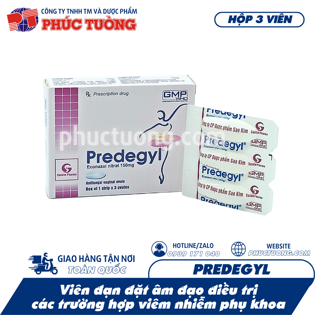 Viên đặt phụ khoa Predegyl Viên đặt phụ khoa Predegyl