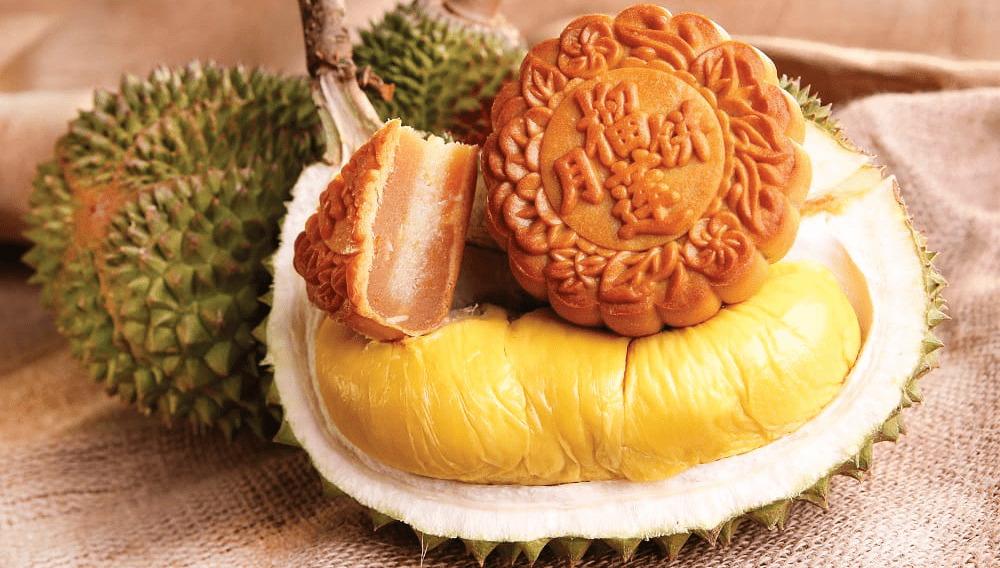 Bánh Trung Thu phổ biến ở Thái Lan là bánh nướng nhân sầu riêng trứng muối Bánh Trung Thu phổ biến ở Thái Lan là bánh nướng nhân sầu riêng trứng muối