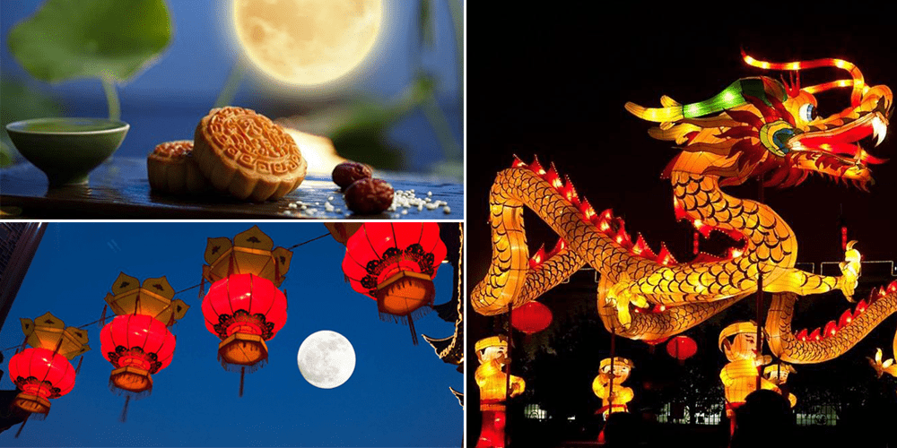 Múa rồng lửa dịp Tết Trung Thu của người Trung Quốc Múa rồng lửa dịp Tết Trung Thu của người Trung Quốc