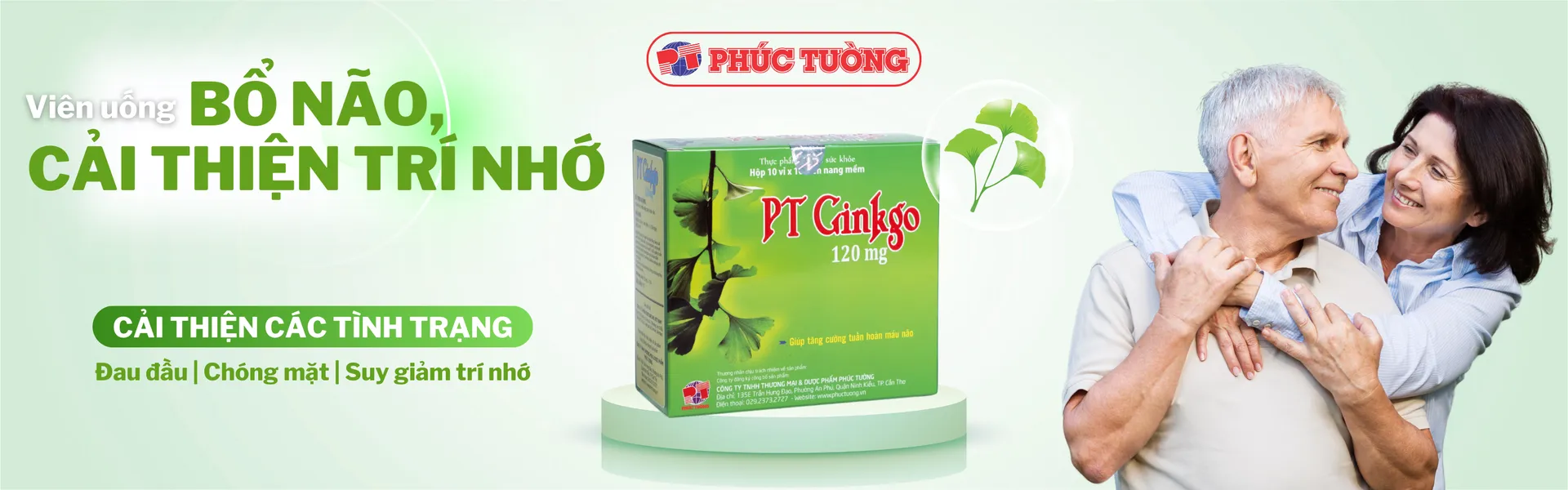 PT Ginkgo bổ não và cải thiện trí nhớ