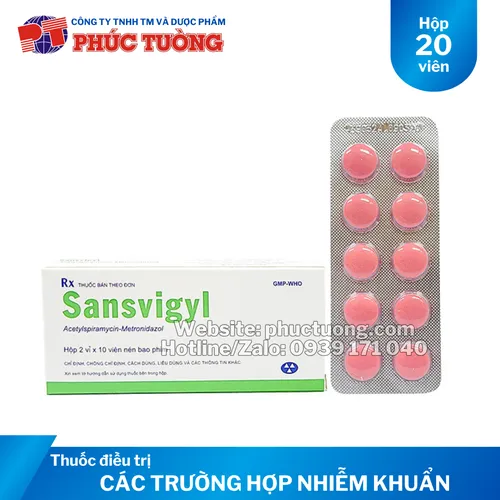 Sansvigyl điều trị các trường hợp nhiễm khuẩn