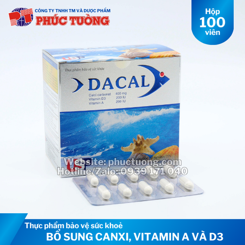 Dacal bổ sung canxi cho cơ thể
