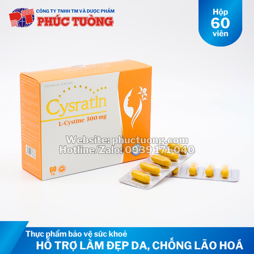 Cysratin làm đẹp da, hạn chế lão hoá da