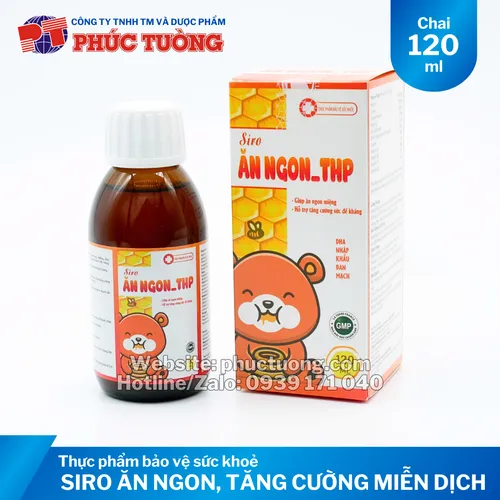 Siro ăn ngon THP kích thích tiêu hoá, giúp trẻ ăn ngon miệng, tăng cường miễn dịch