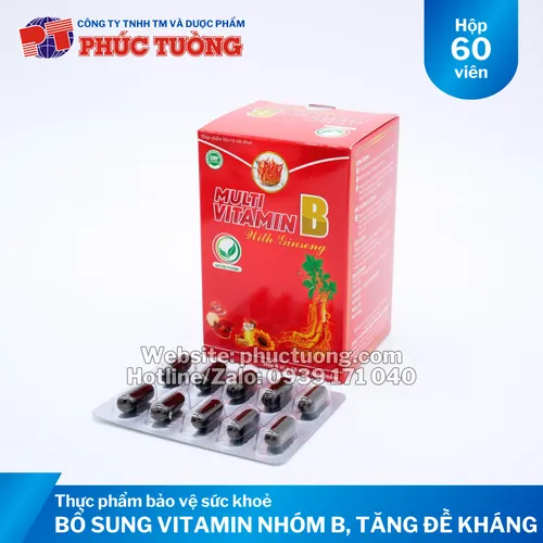 Multi Vitamin B Ginseng bổ sung các vitamin nhóm B cho cơ thể