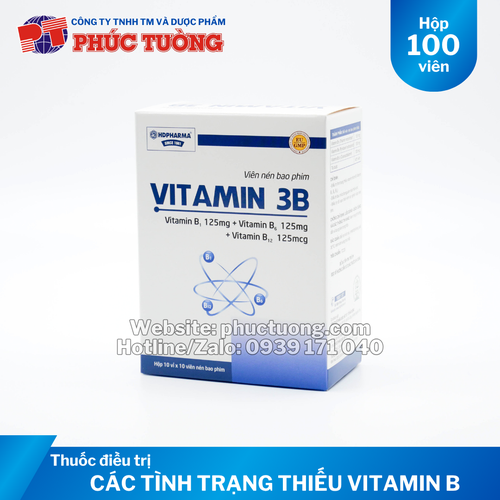 Vitamin 3B HD điều trị các tình trạng thiếu vitamin nhóm B