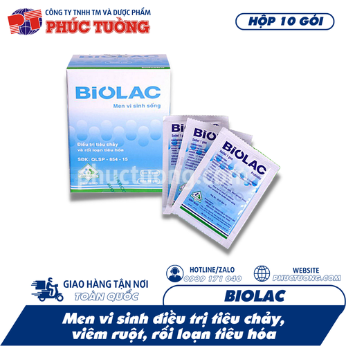 [Hết hàng] BIOLAC - Điều trị tiêu chảy, viêm ruột, rối loạn tiêu hóa