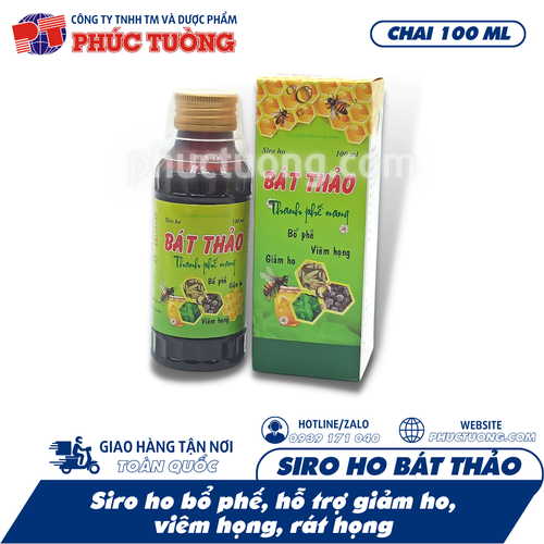 [Hết hàng] SIRO HO BÁT THẢO - Thanh phế, giảm ho, tiêu đàm