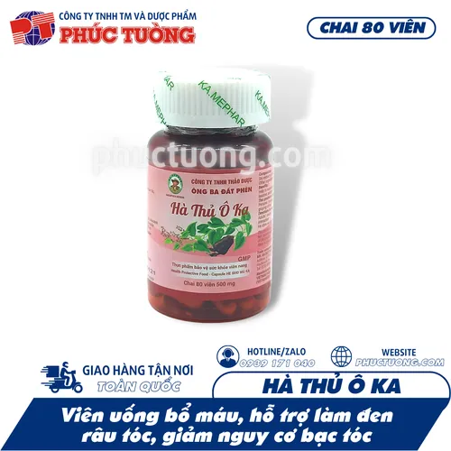 [Hết hàng] HÀ THỦ Ô KA - Cải thiện râu tóc, đẹp da