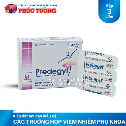 Viên đặt âm đạo PREDEGYL điều trị viêm nhiễm phụ khoa