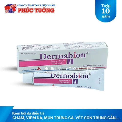 <Hết hàng> Kem bôi ngoài da Dermabion điều trị các bệnh nhiễm khuẩn da