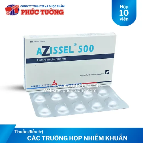 Azissel 500 điều trị các trường hợp nhiễm khuẩn