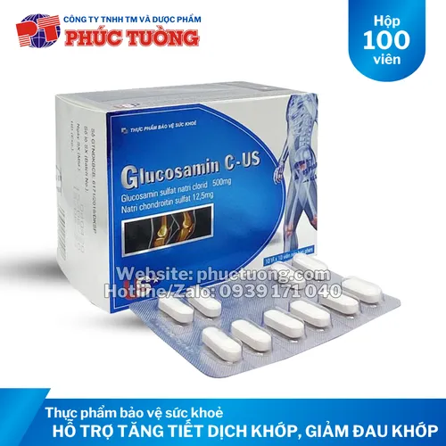 Glucosamin C-US hỗ trợ tăng tiết dịch khớp, giảm đau khớp