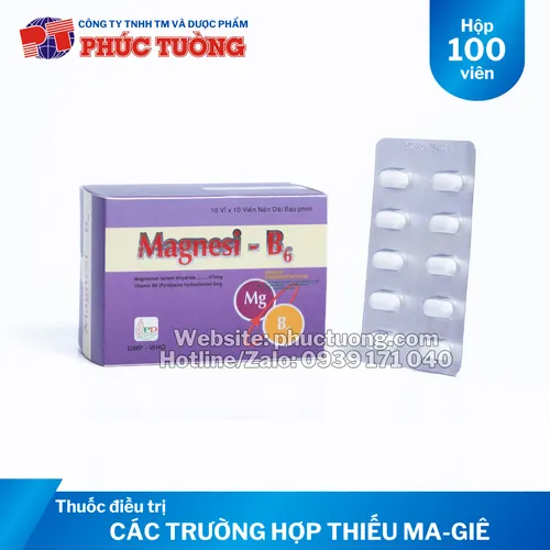 Magnesi-B6 điều trị các trường hợp thiếu Magnesi