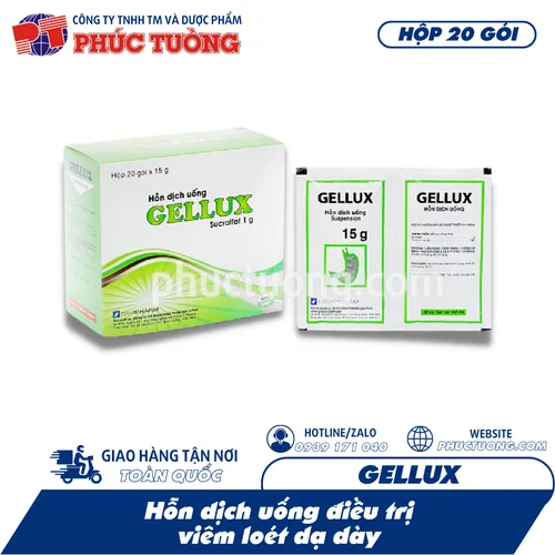 [Hết hàng] GELLUX - Điều trị viêm loét dạ dày
