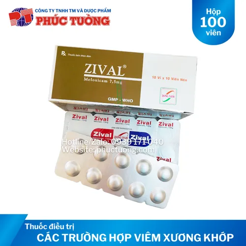 Zival giảm đau, chống viêm, viêm xương khớp