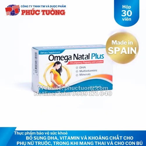Omega Natal Plus bổ sung DHA, các vitamin và khoáng chất cho bà bầu