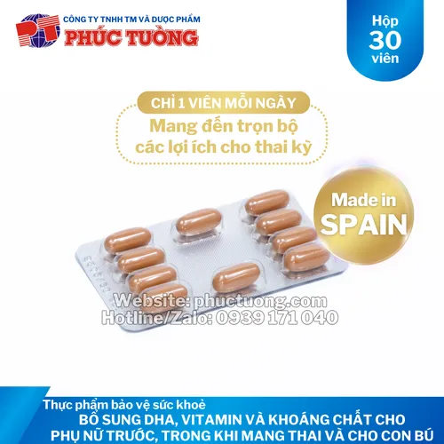 Omega Natal Plus bổ sung DHA, các vitamin và khoáng chất cho bà bầu