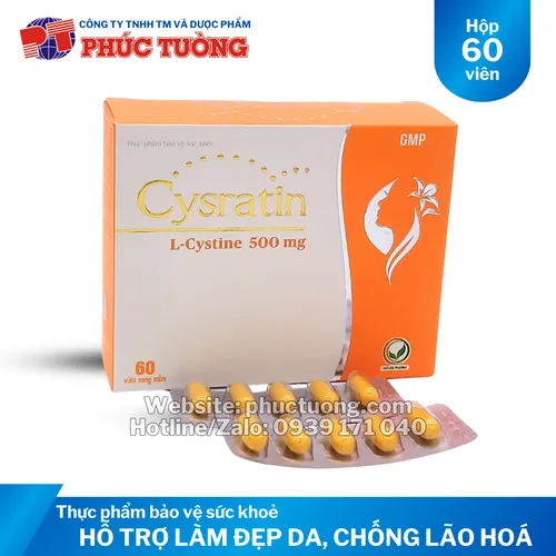 Cysratin làm đẹp da, hạn chế lão hoá da