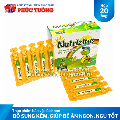 Nutrizinc bổ sung kẽm, phát triển trí não và tăng cường miễn dịch cho trẻ