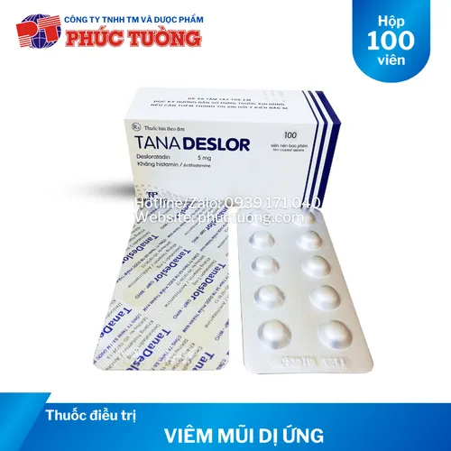 Tanadeslor điều trị viêm mũi dị ứng