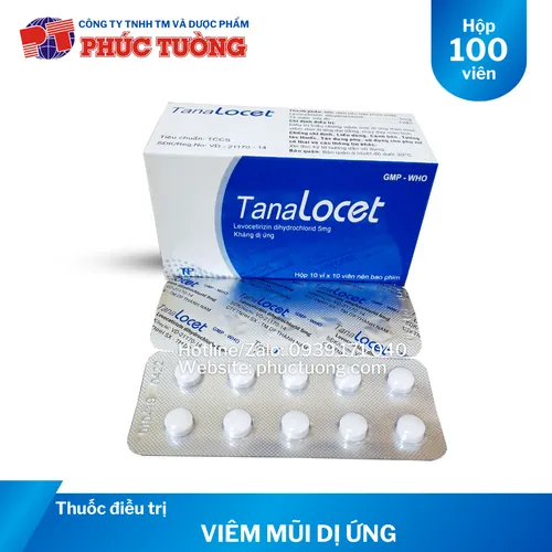 Tanalocet điều trị viêm mũi dị ứng