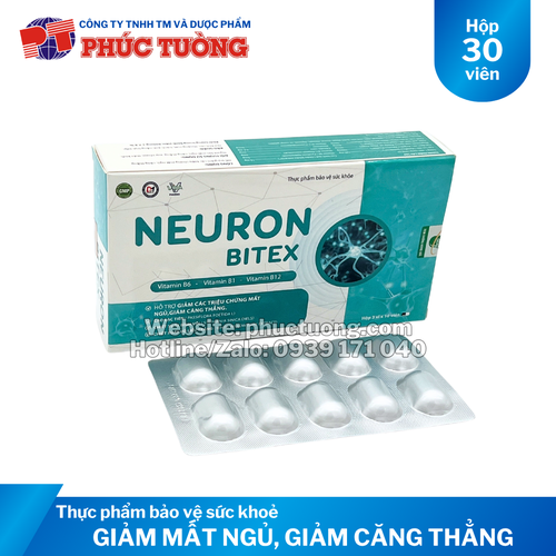 Neuron Bitex hỗ trợ giảm mất ngủ, giảm căng thẳng