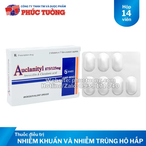 Auclanityl 875/125mg điều trị các trường hợp nhiễm khuẩn