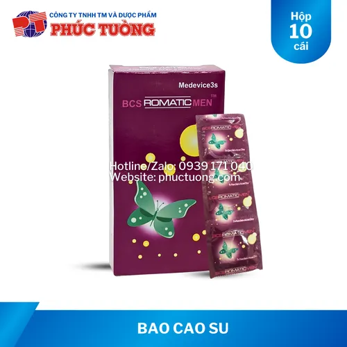 Bao cao su Romantic Men (hộp 10 cái)