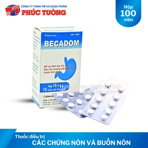 <Hết hàng> Becadom điều trị các triệu chứng nôn và buồn nôn