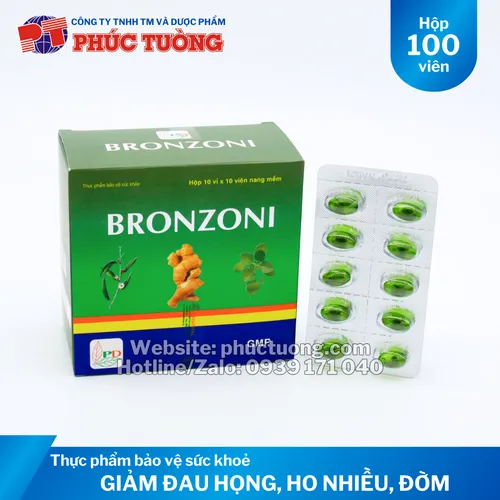 Bronzoni hỗ trợ làm dịu cơn ho, đau họng