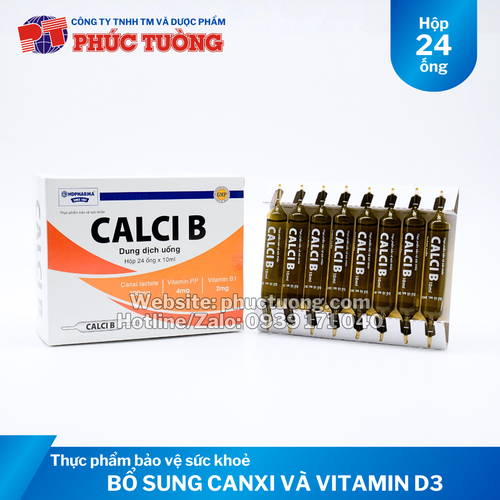 Calci B giúp bổ sung Canxi và Vitamin B cho cơ thể