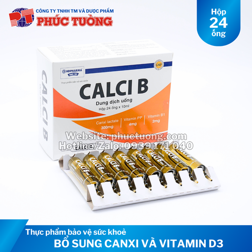 Calci B giúp bổ sung Canxi và Vitamin B cho cơ thể