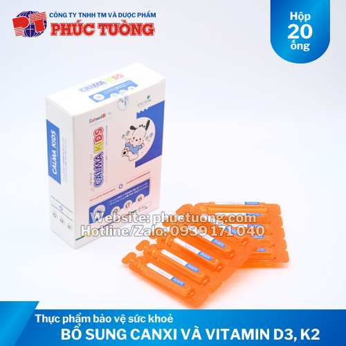 Calma Kids bổ sung Calci, vitamin D3, K2 cho cơ thể